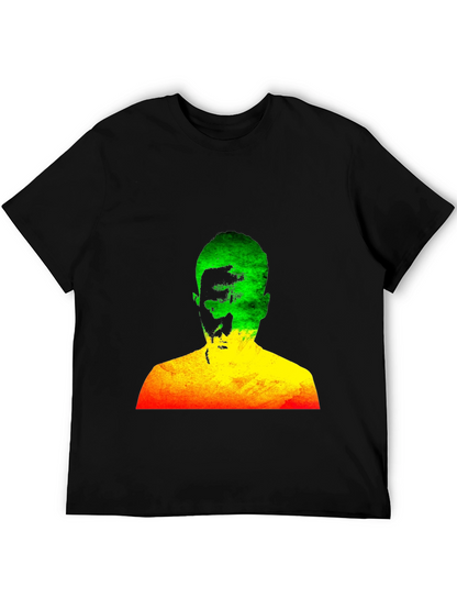 Rasta Man Graphic Black T-Shirt Reggae Style