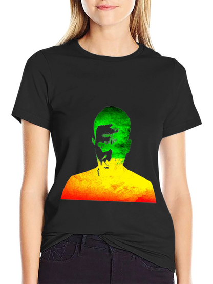 Rasta Man Graphic Black T-Shirt Reggae Style