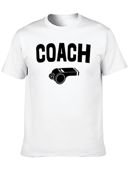 Coach Whistle Graphic Tee - Black