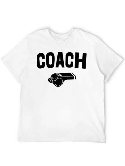 Coach Whistle Graphic Tee - Black