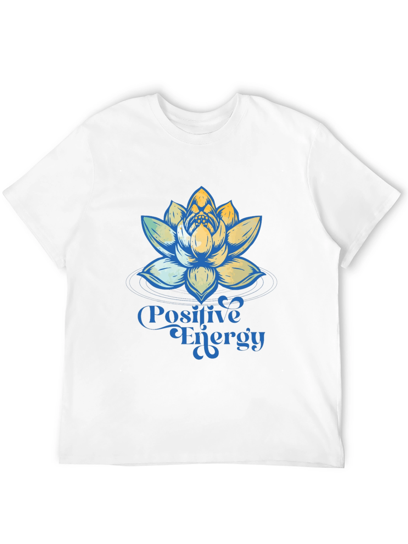 Positive Energy Lotus Flower Graphic T-Shirt
