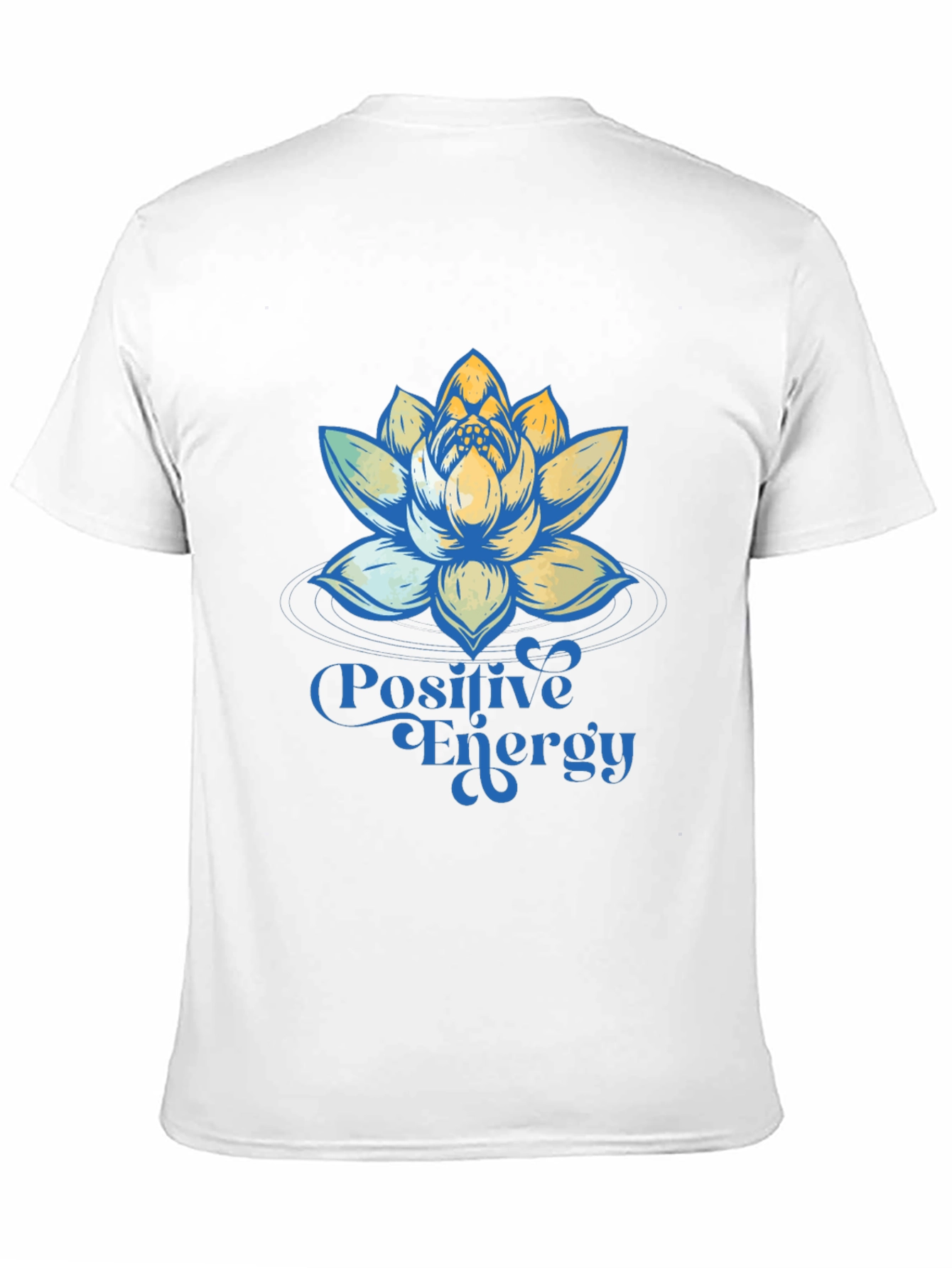 Positive Energy Lotus Flower Graphic T-Shirt