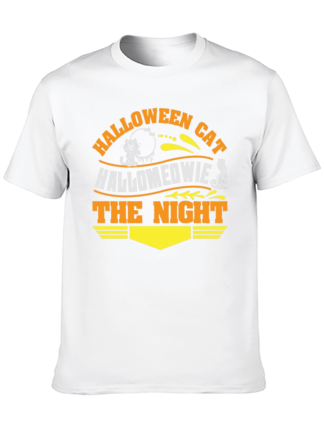Halloween Cat Hallomeowie The Night T-Shirt