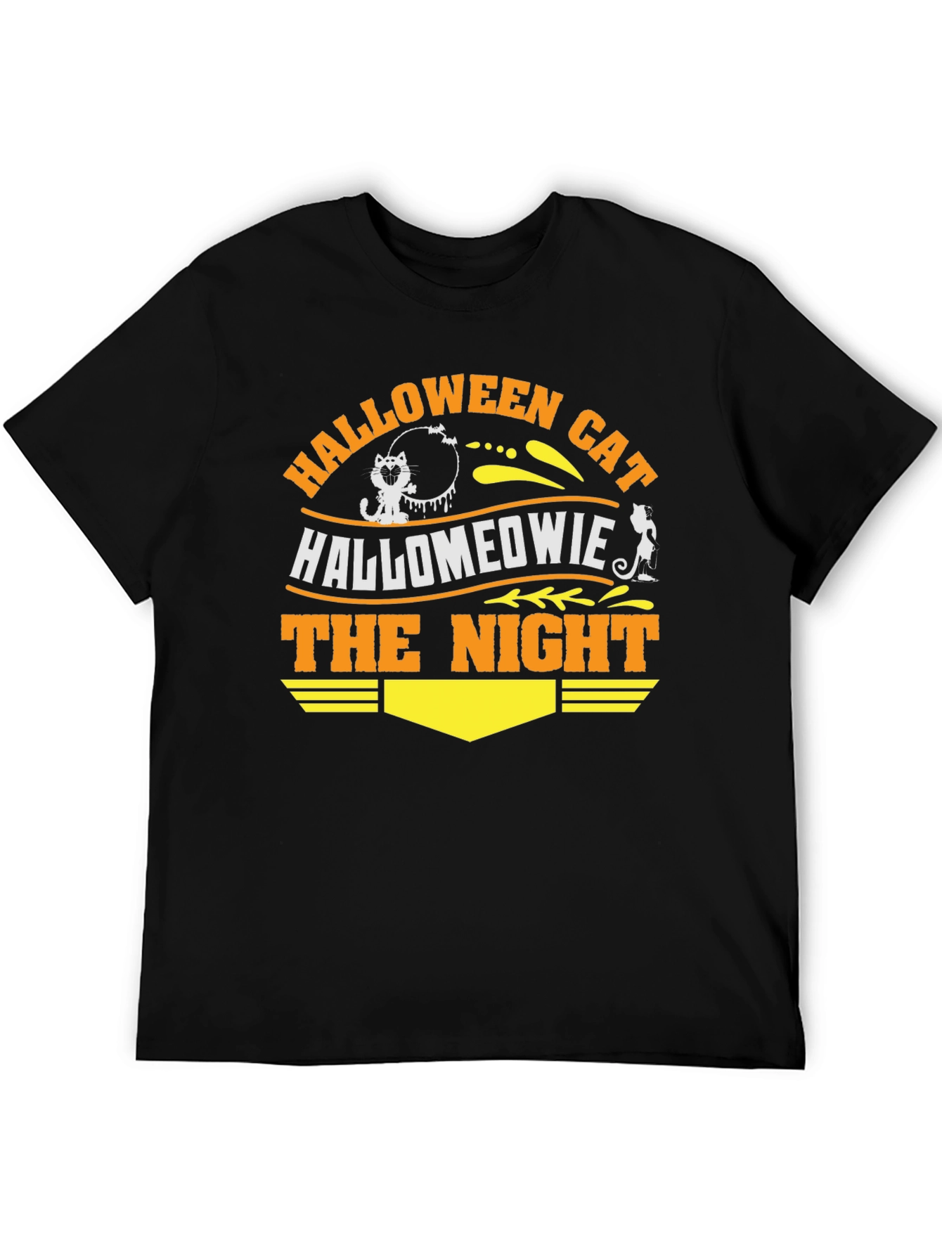 Halloween Cat Hallomeowie The Night T-Shirt