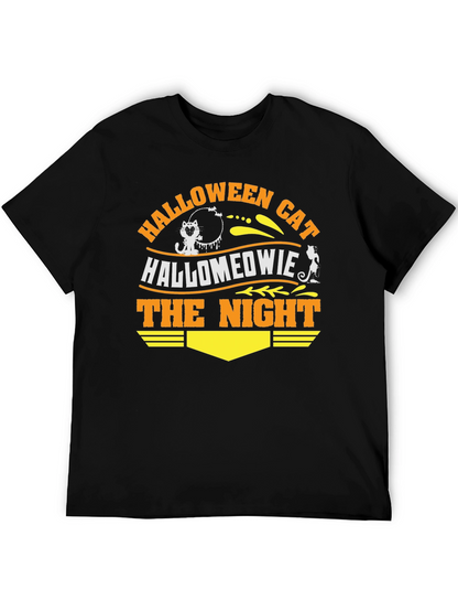 Halloween Cat Hallomeowie The Night T-Shirt