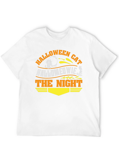 Halloween Cat Hallomeowie The Night T-Shirt