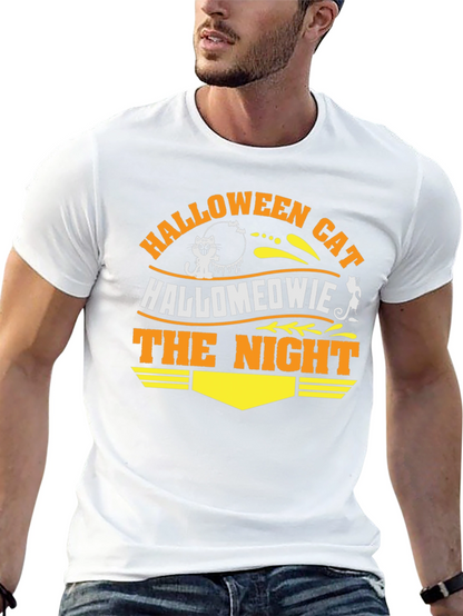 Halloween Cat Hallomeowie The Night T-Shirt