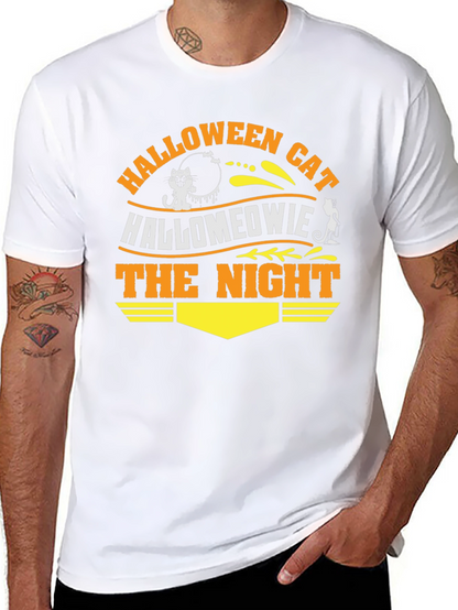 Halloween Cat Hallomeowie The Night T-Shirt
