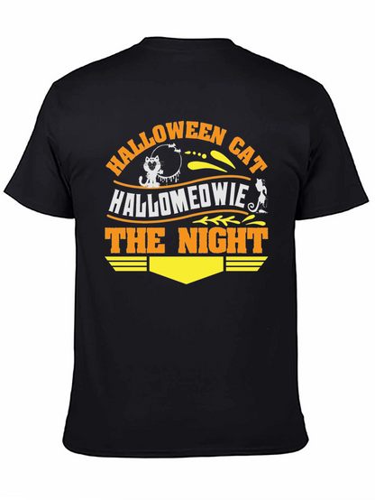 Halloween Cat Hallomeowie The Night T-Shirt