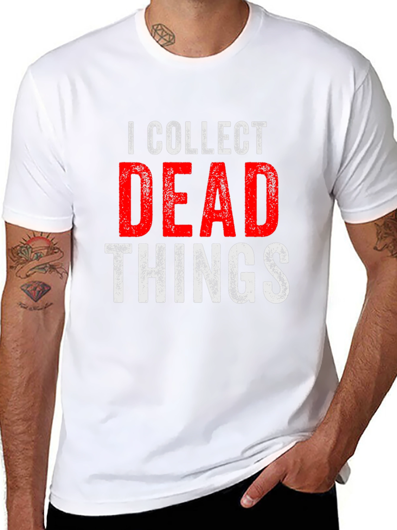 I Collect Dead Things T-Shirt - Novelty Graphic Tee
