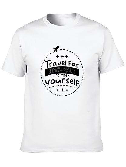 Travel Far Enough Black T-Shirt