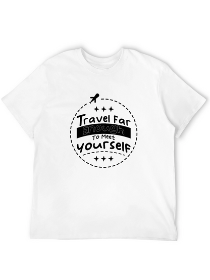 Travel Far Enough Black T-Shirt