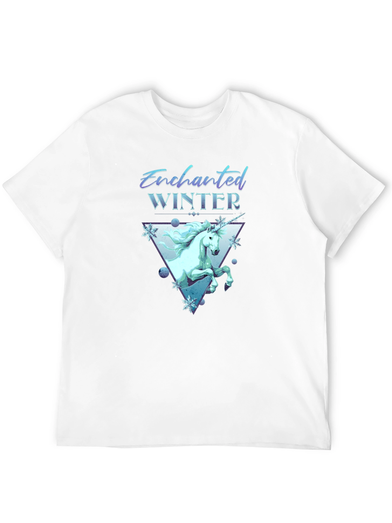Enchanted Winter Unicorn Graphic T-Shirt
