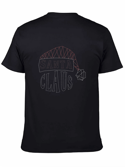 Geometric Santa Claus Graphic Tee
