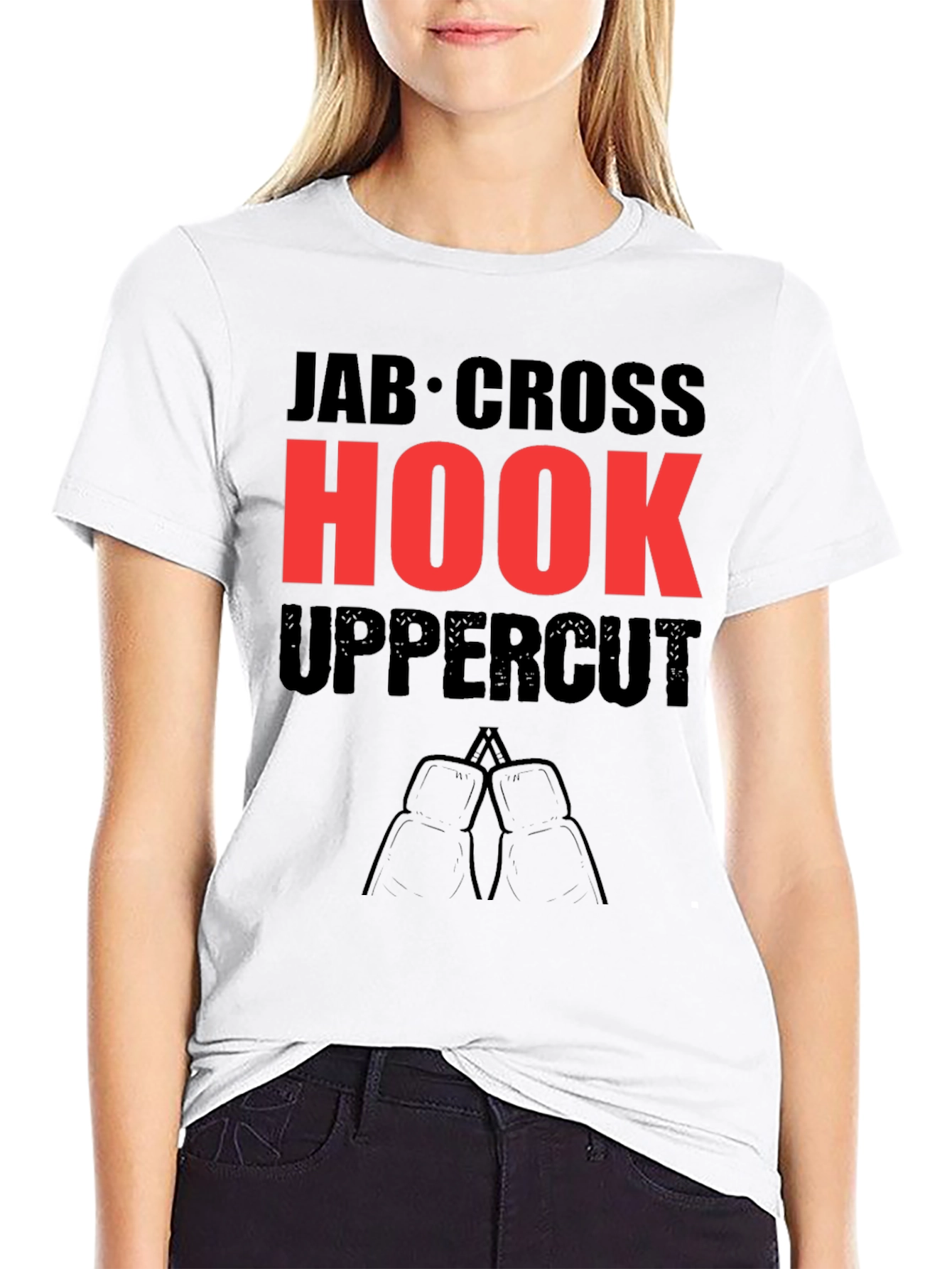 Boxing Punches T-Shirt - Jab Cross Hook Uppercut