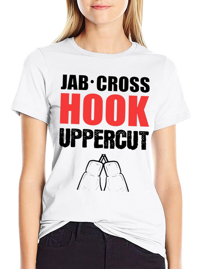 Boxing Punches T-Shirt - Jab Cross Hook Uppercut