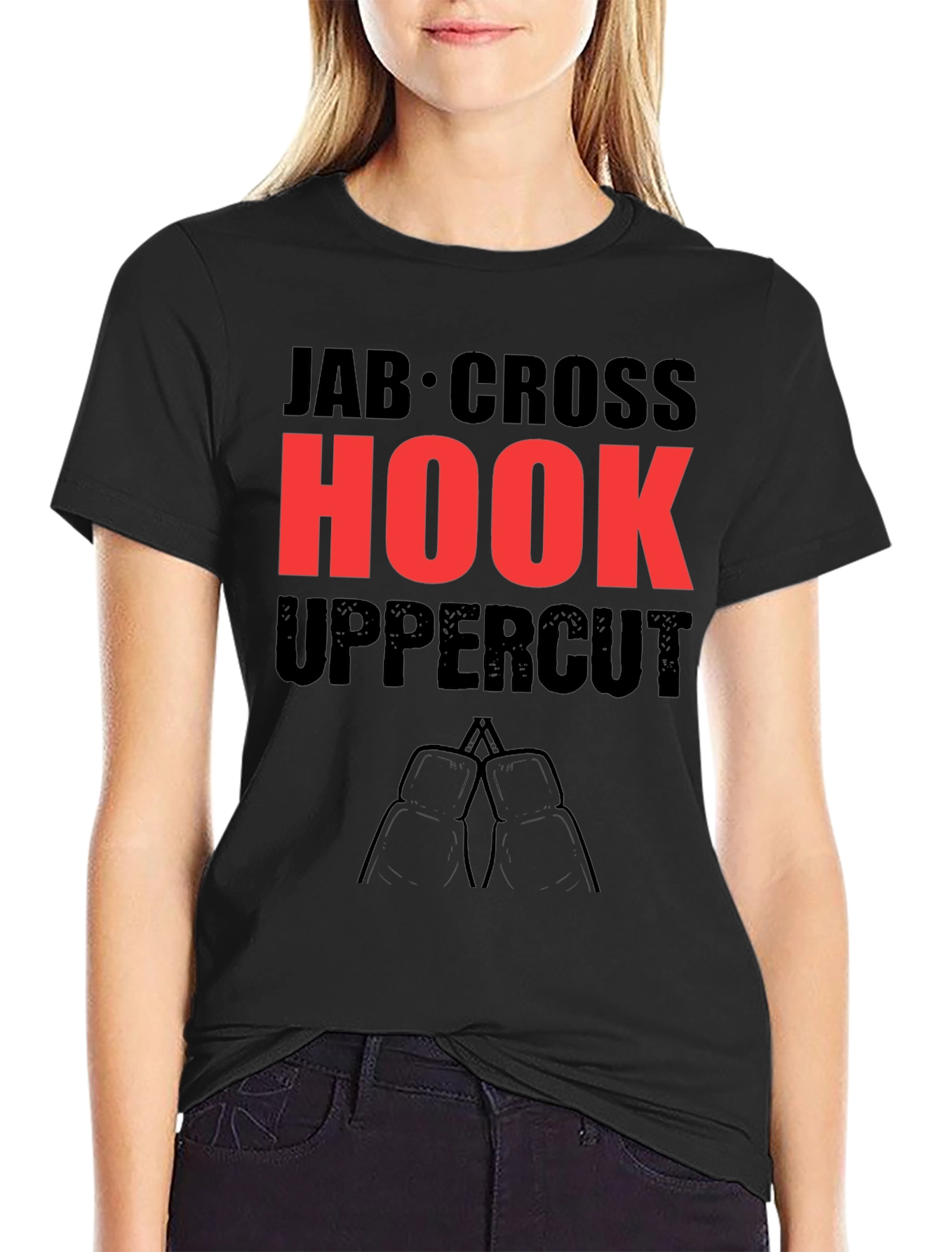 Boxing Punches T-Shirt - Jab Cross Hook Uppercut