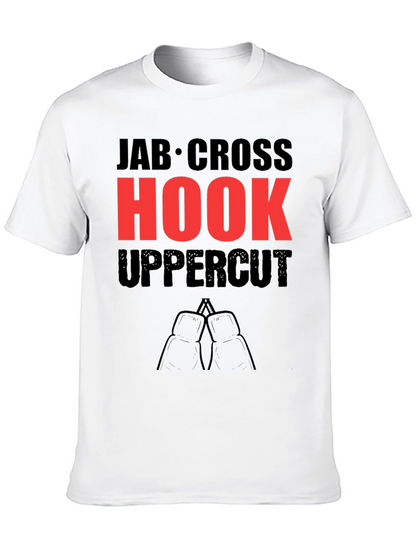 Boxing Punches T-Shirt - Jab Cross Hook Uppercut