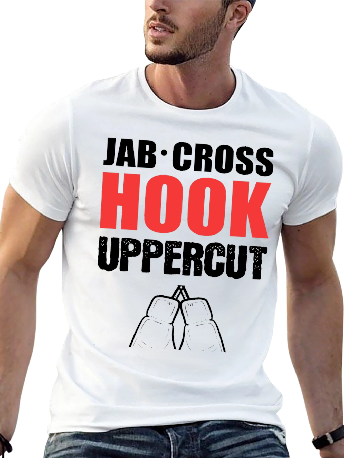 Boxing Punches T-Shirt - Jab Cross Hook Uppercut