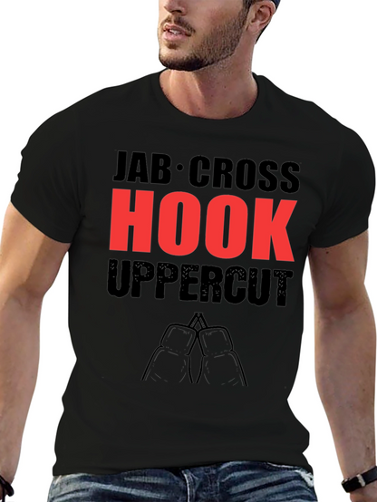 Boxing Punches T-Shirt - Jab Cross Hook Uppercut