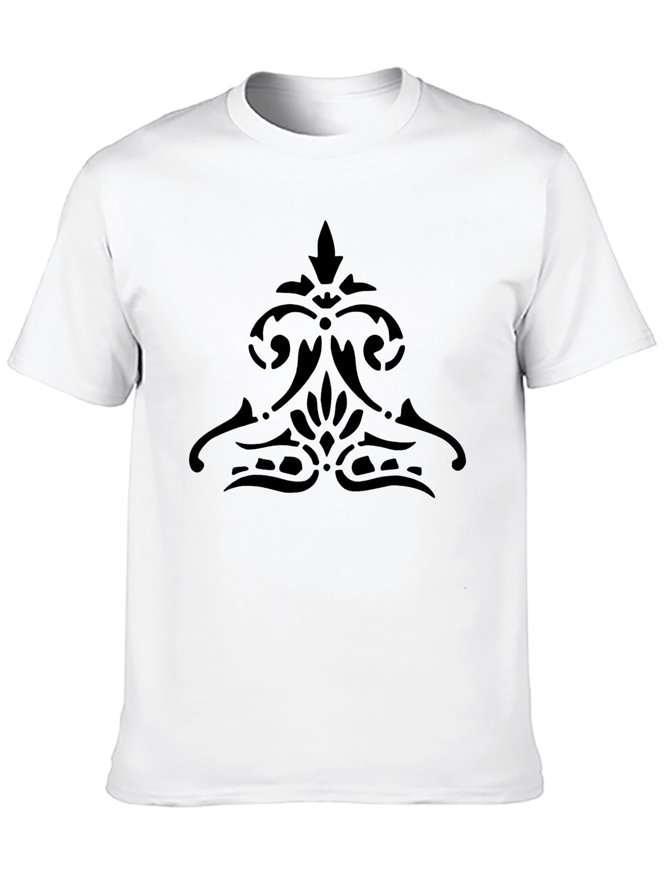 Elegant Black Graphic Tee - Stylish Menswear