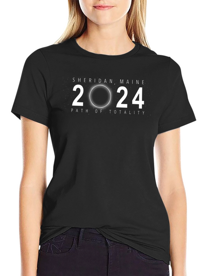 Sheridan Maine 2024 Total Solar Eclipse T-Shirt