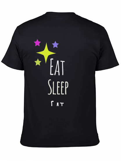 Eat Sleep Cat T-Shirt - Fun Novelty Tee