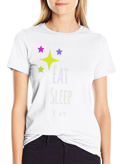 Eat Sleep Cat T-Shirt - Fun Novelty Tee