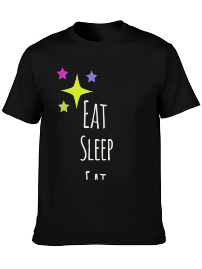 Eat Sleep Cat T-Shirt - Fun Novelty Tee