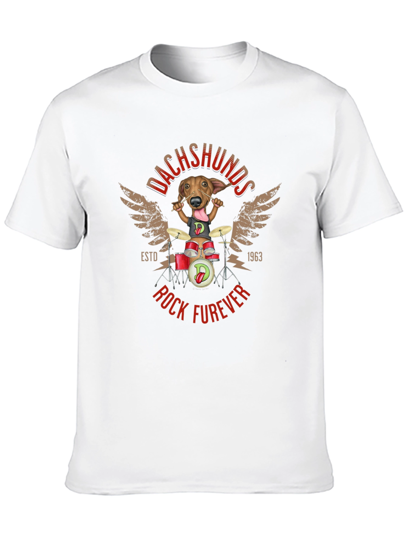 Dachshunds Rock Furever T-Shirt