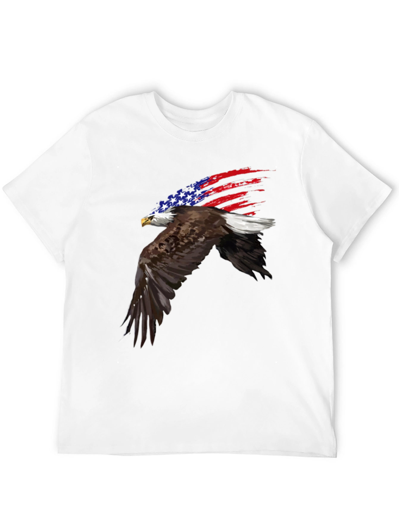 Patriotic Eagle USA Flag Graphic T-Shirt