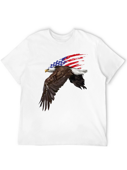 Patriotic Eagle USA Flag Graphic T-Shirt