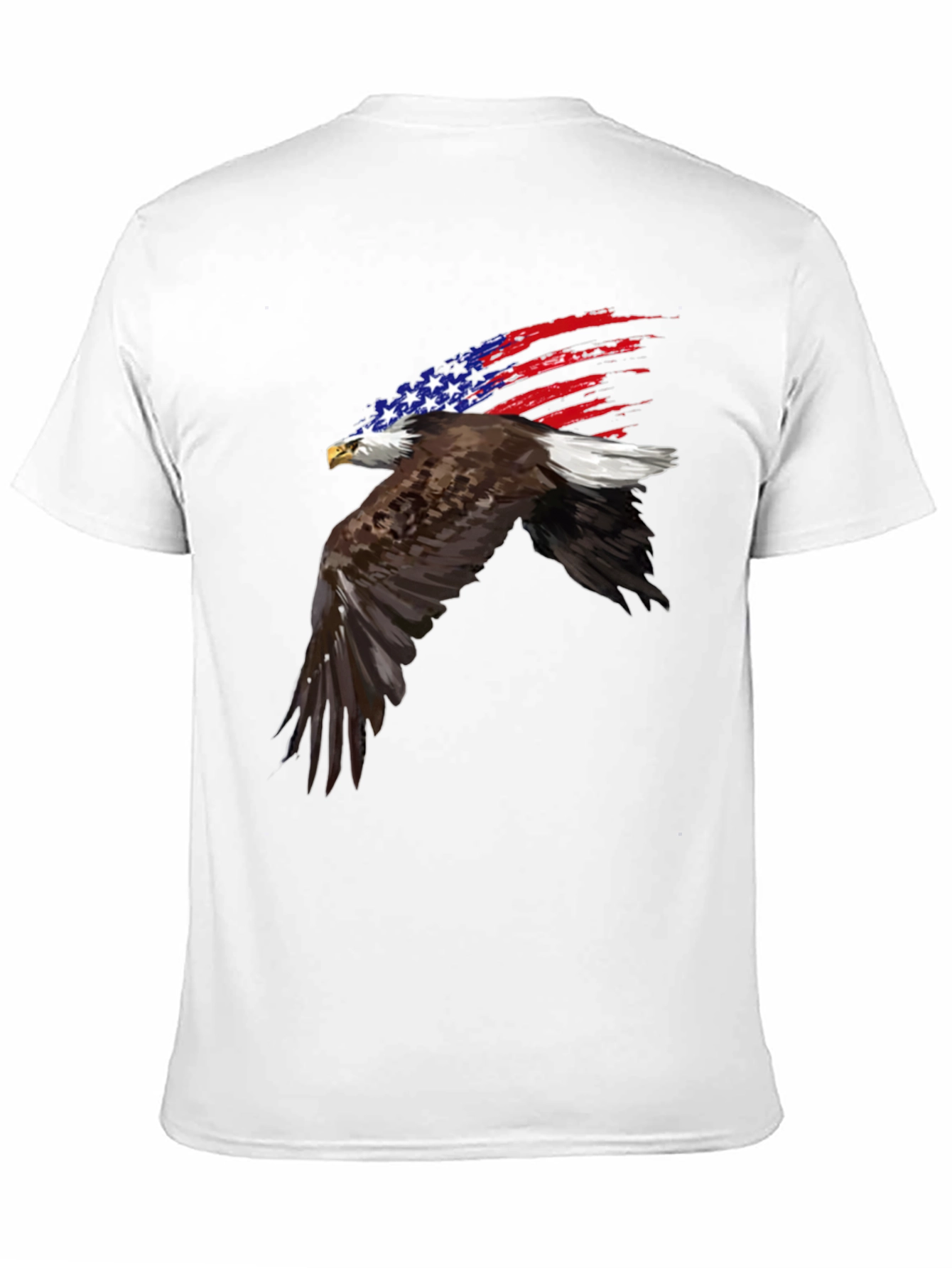 Patriotic Eagle USA Flag Graphic T-Shirt
