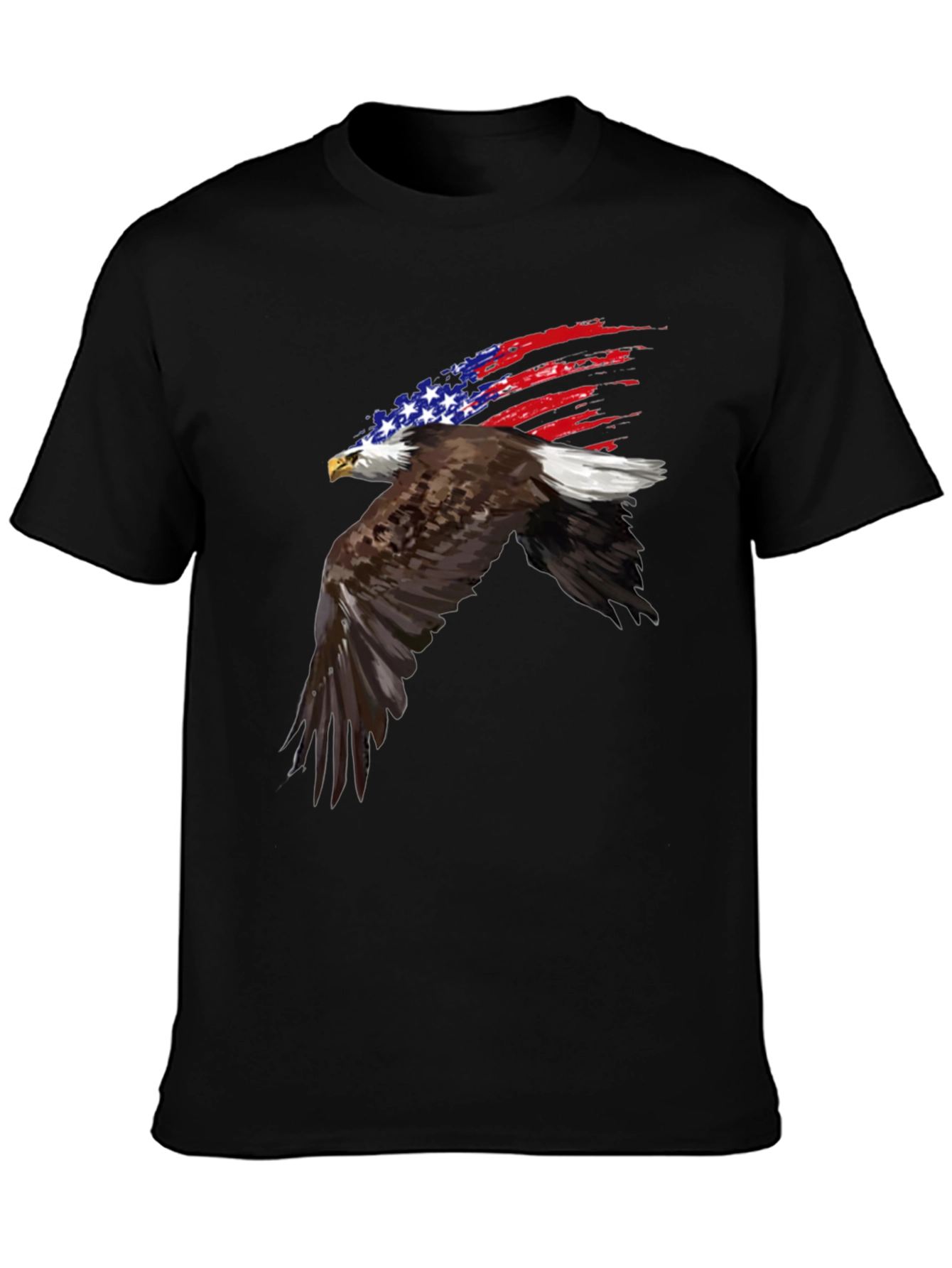 Patriotic Eagle USA Flag Graphic T-Shirt