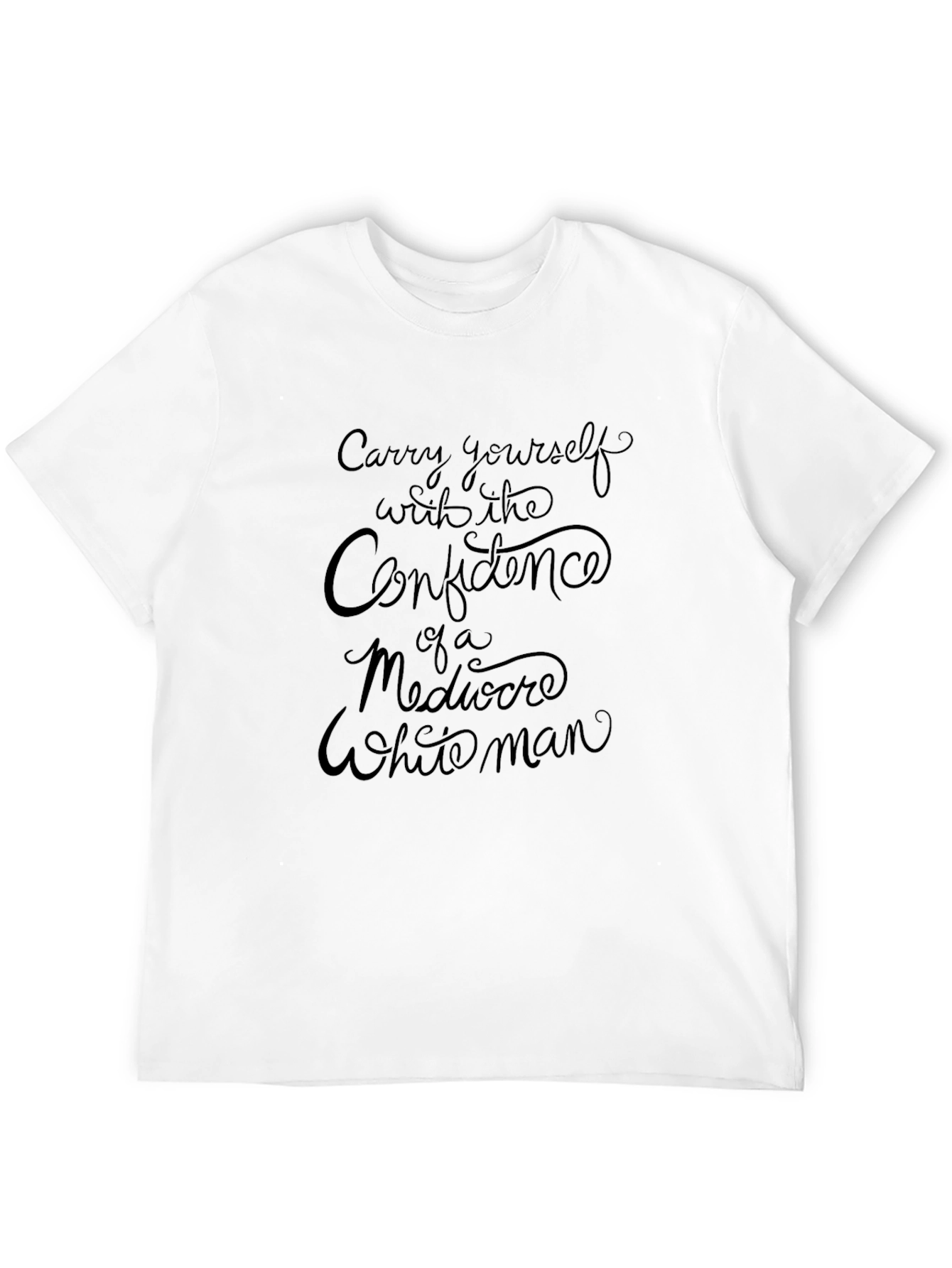 Confidence Slogan Black T-Shirt