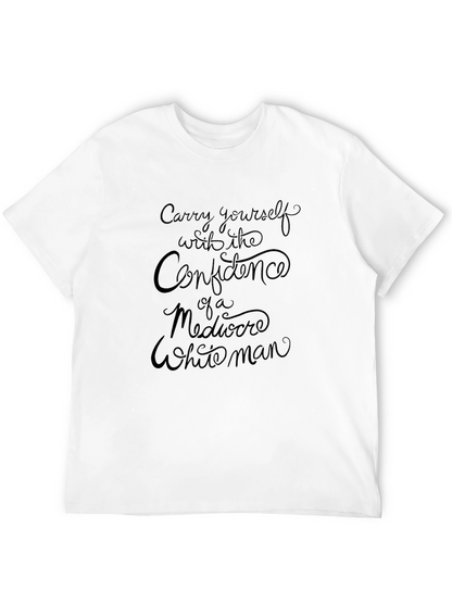 Confidence Slogan Black T-Shirt