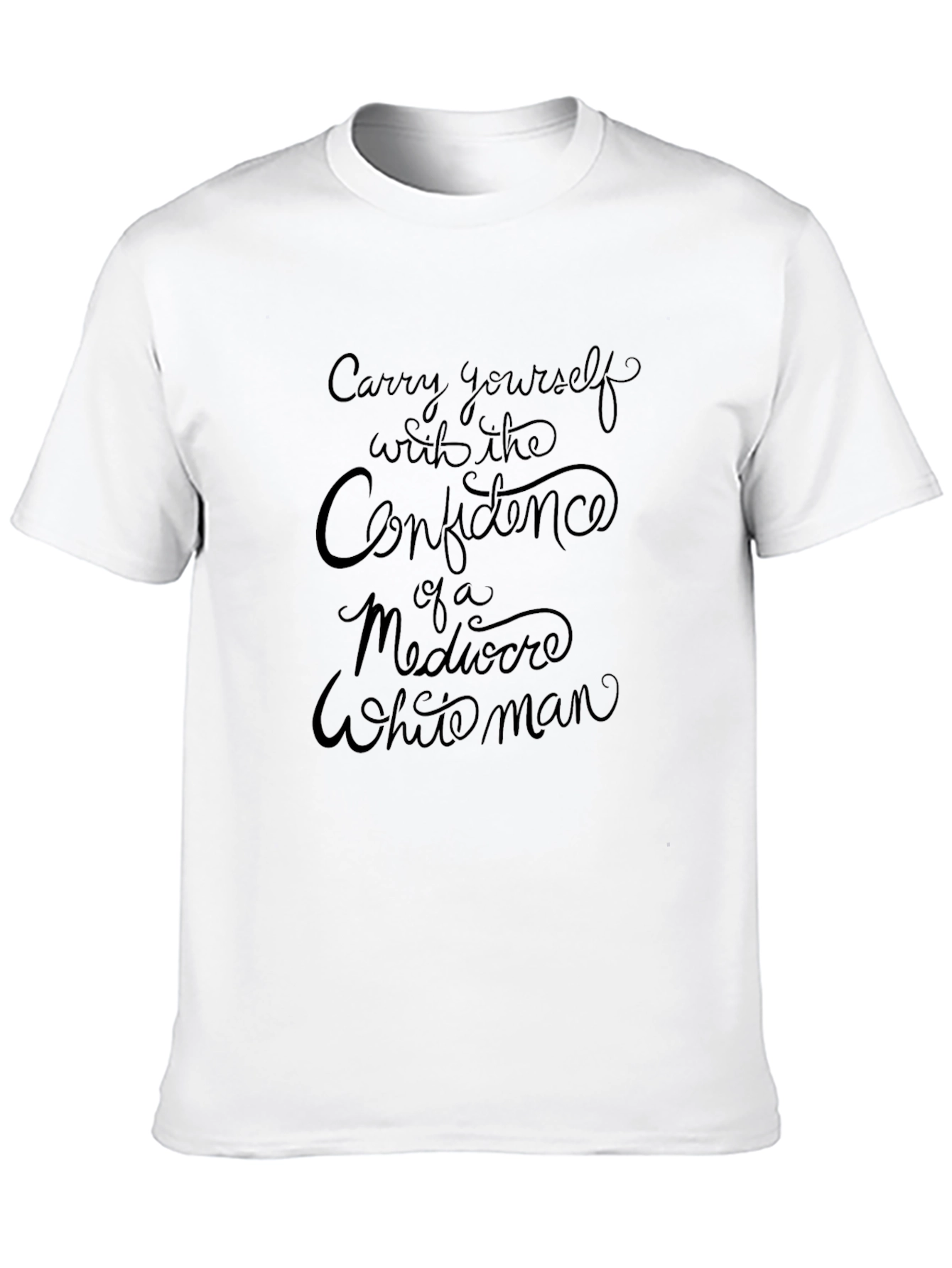 Confidence Slogan Black T-Shirt