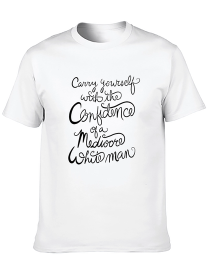 Confidence Slogan Black T-Shirt