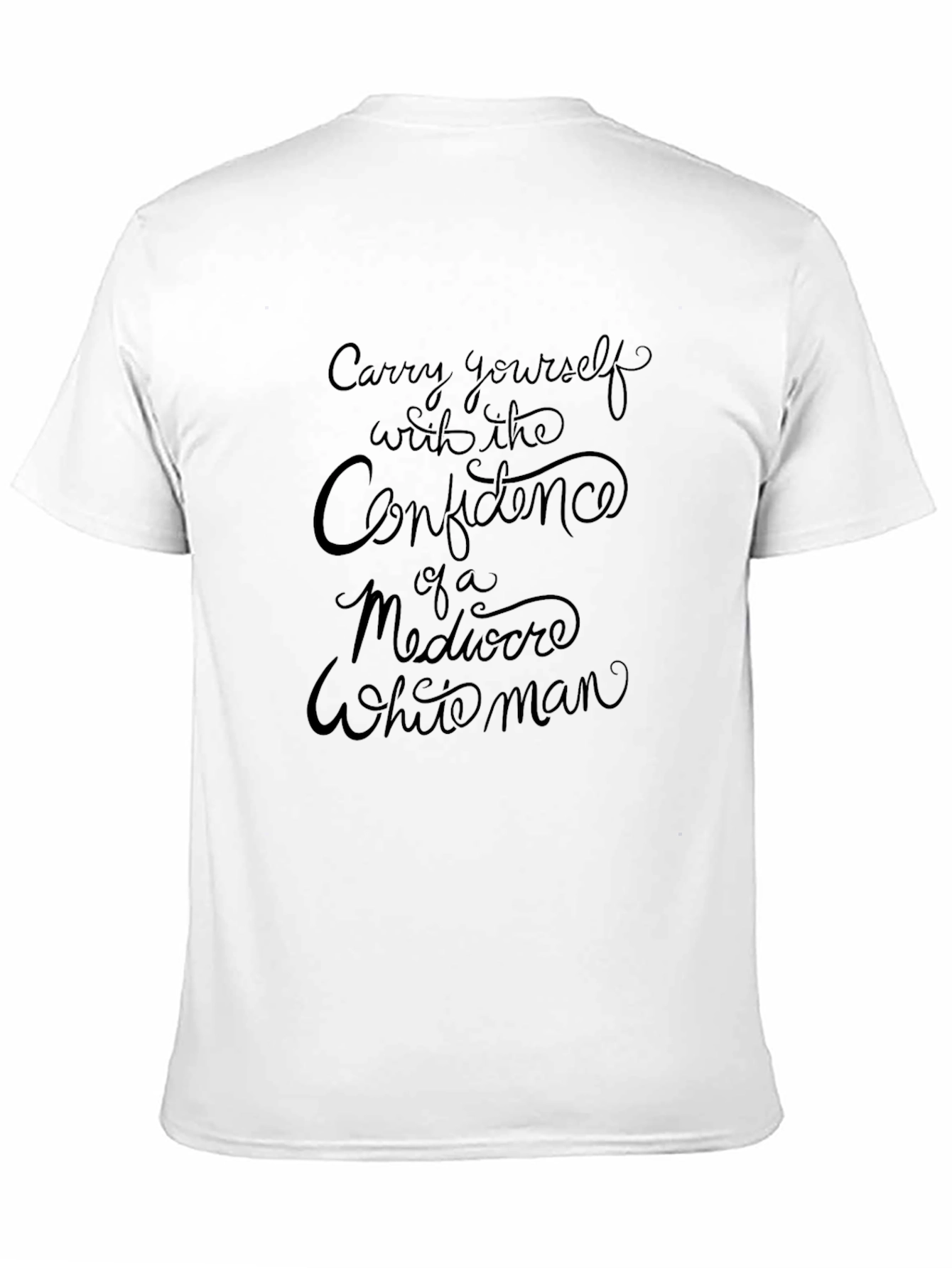 Confidence Slogan Black T-Shirt