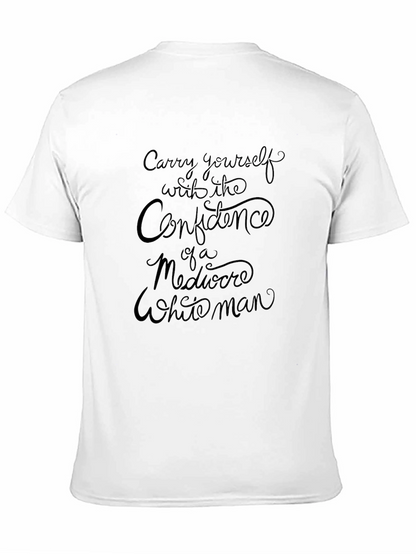 Confidence Slogan Black T-Shirt