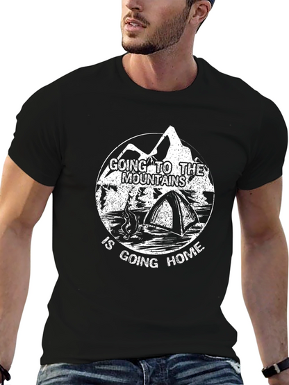 Mountains are Home T-Shirt - Camping