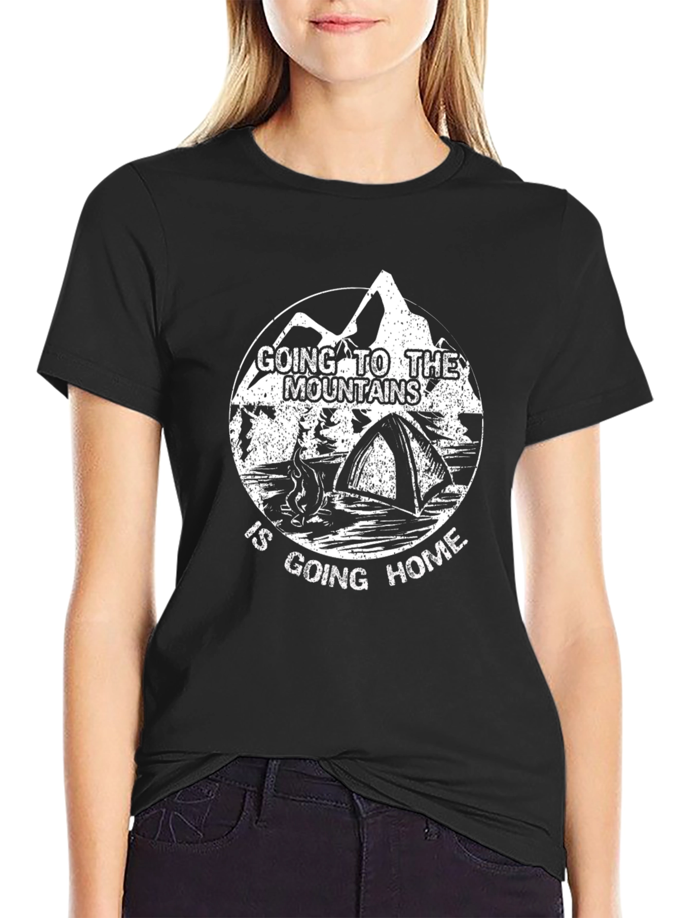 Mountains are Home T-Shirt - Camping