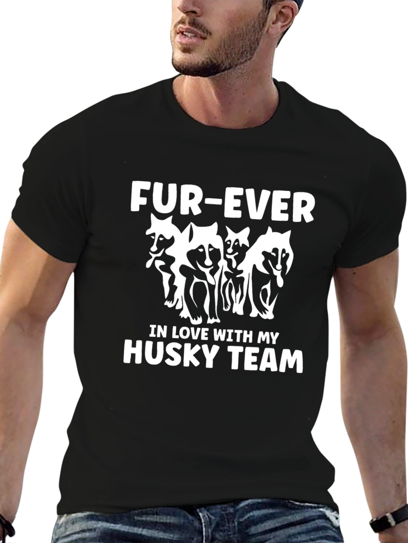 Fur-Ever Husky Team Graphic T-Shirt