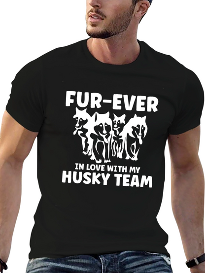 Fur-Ever Husky Team Graphic T-Shirt