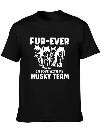 Fur-Ever Husky Team Graphic T-Shirt