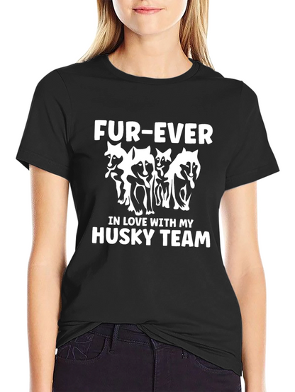Fur-Ever Husky Team Graphic T-Shirt