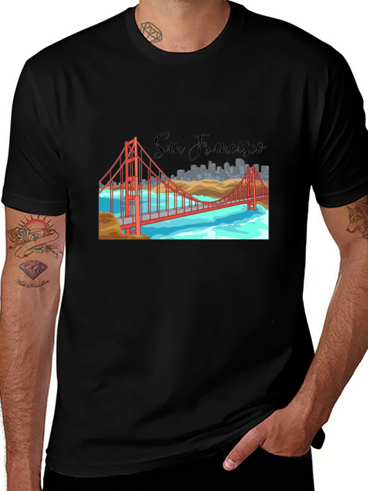 San Francisco Bridge Graphic T-Shirt
