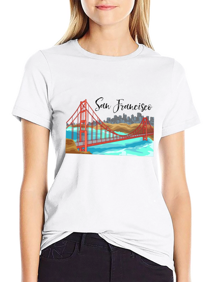 San Francisco Bridge Graphic T-Shirt