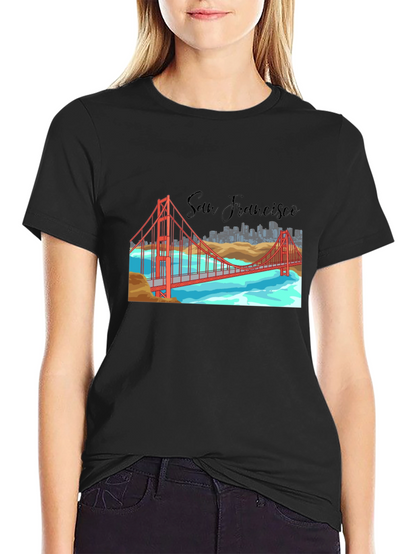 San Francisco Bridge Graphic T-Shirt