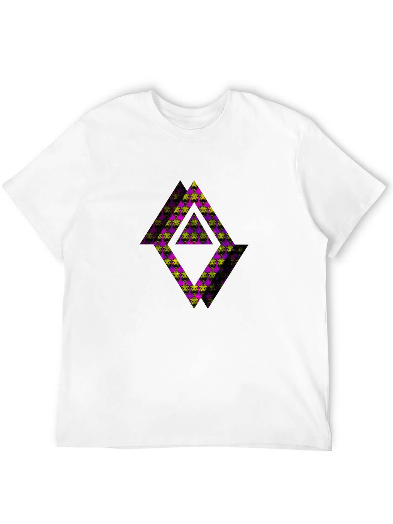 Abstract Graphic Black Tee Shirt